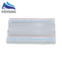 1pcs Quality mini bread board / breadboard 8.5CM x 5.5CM 400 holes Transparent/White DIY image