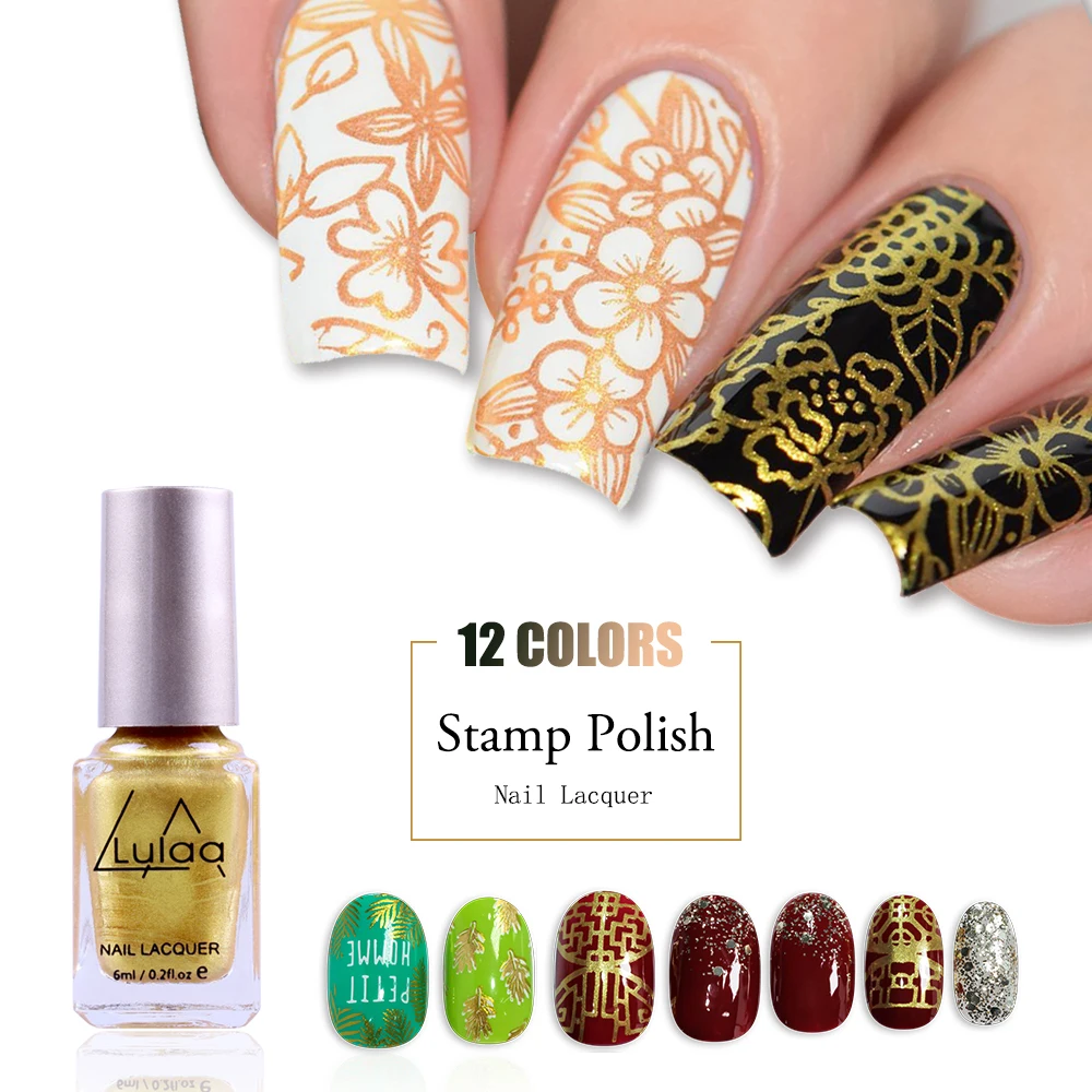 LULAA Stamp Nail Polish 12 Color Stamping Nail Lacquer Printing Gel Polish DIY Stamping Polish Manicure Art Tools 6ml/pc
LULAA Stamp Nail Polish 12 Color Stamping Nail Lacquer Printing Gel Polish DIY Stamping Polish Manicure Art Tools 6ml/pc