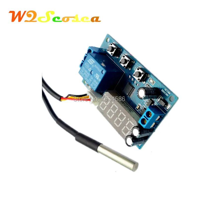12V High precision Intelligent Thermoregulator Thermostat Temperature Controller DS18B20 Sensor Delay Timer Time Relay Switch
12V High precision Intelligent Thermoregulator Thermostat Temperature Controller DS18B20 Sensor Delay Timer Time Relay Switch