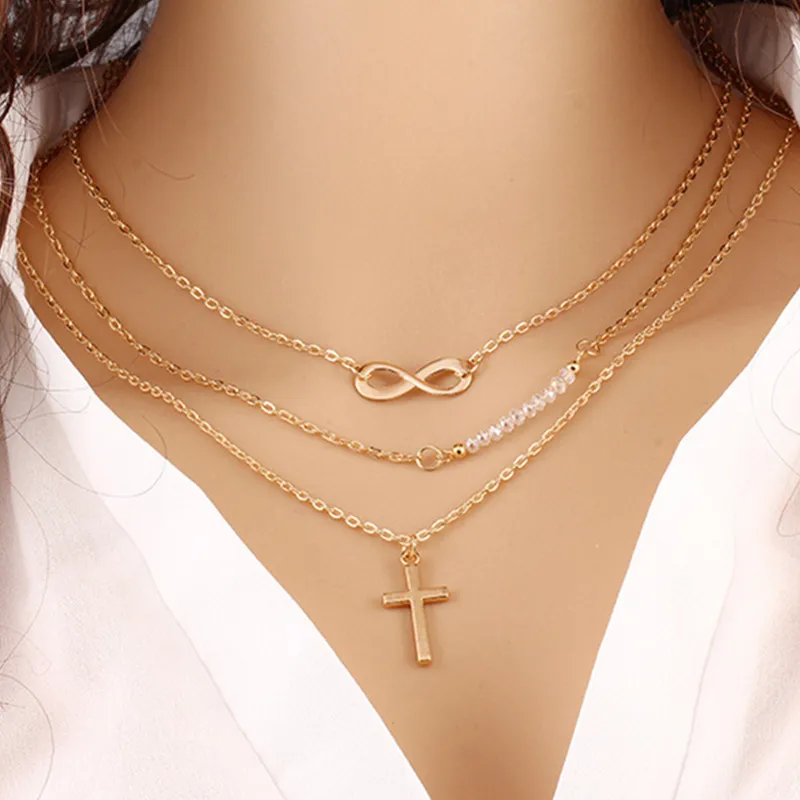 Ladies' Fashion Jewelery Collar European Multi-Layer Infinite Bead Necklace Clavicle Chain Multi-Layered Unidirectional
Ladies' Fashion Jewelery Collar European Multi-Layer Infinite Bead Necklace Clavicle Chain Multi-Layered Unidirectional
