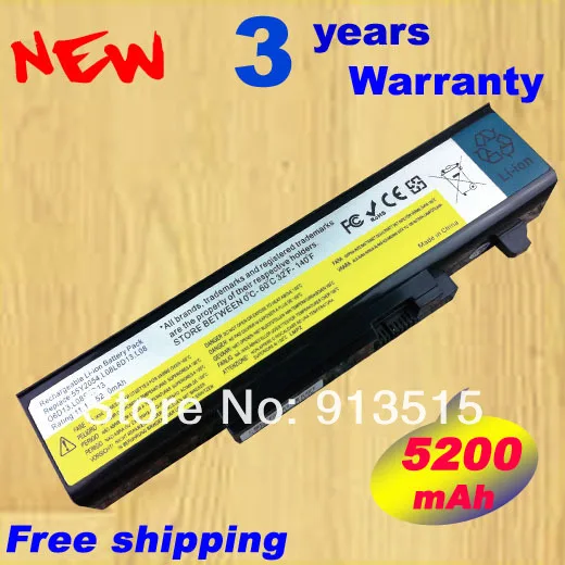Аккумулятор Y550 5200 мАч L08L6D13 L08O6D13 для ноутбука Lenovo IdeaPad Y450 Y450a 55Y2054 L08S6D13 бесплатная
