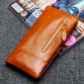 YUFANG Rfid Blocking Retro Women Wallets Genuine Leather Multi-card Wallet Women's Hasp Long Card Holder Ladies Clutch Phone Bag
YUFANG Rfid Blocking Retro Women Wallets Genuine Leather Multi-card Wallet Women's Hasp Long Card Holder Ladies Clutch Phone Bag