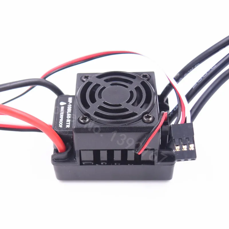 

60A Waterproof ESC 2S 3S SBEC 6V/3A Brushless Lipo NiMH Fits 540Motor For 1/10 Scale Models Remote Control RC Car WP-10BL60-RTR