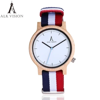 ALK Vision New Arrival Top Luxury Brand Wood Watches Mens Wood Watch with Canvas Strap Fashion Casual Wristwatch
ALK Vision New Arrival Top Luxury Brand Wood Watches Mens Wood Watch with Canvas Strap Fashion Casual Wristwatch