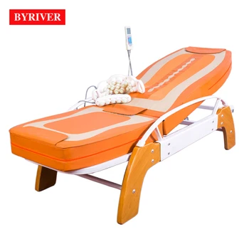 BYRIVER Wooden Real Jade Stone Tourmanium Therapeutic Massage Bed Equipment Machine Ceramic Heating Thermal Massager 5+4 Roller
BYRIVER Wooden Real Jade Stone Tourmanium Therapeutic Massage Bed Equipment Machine Ceramic Heating Thermal Massager 5+4 Roller