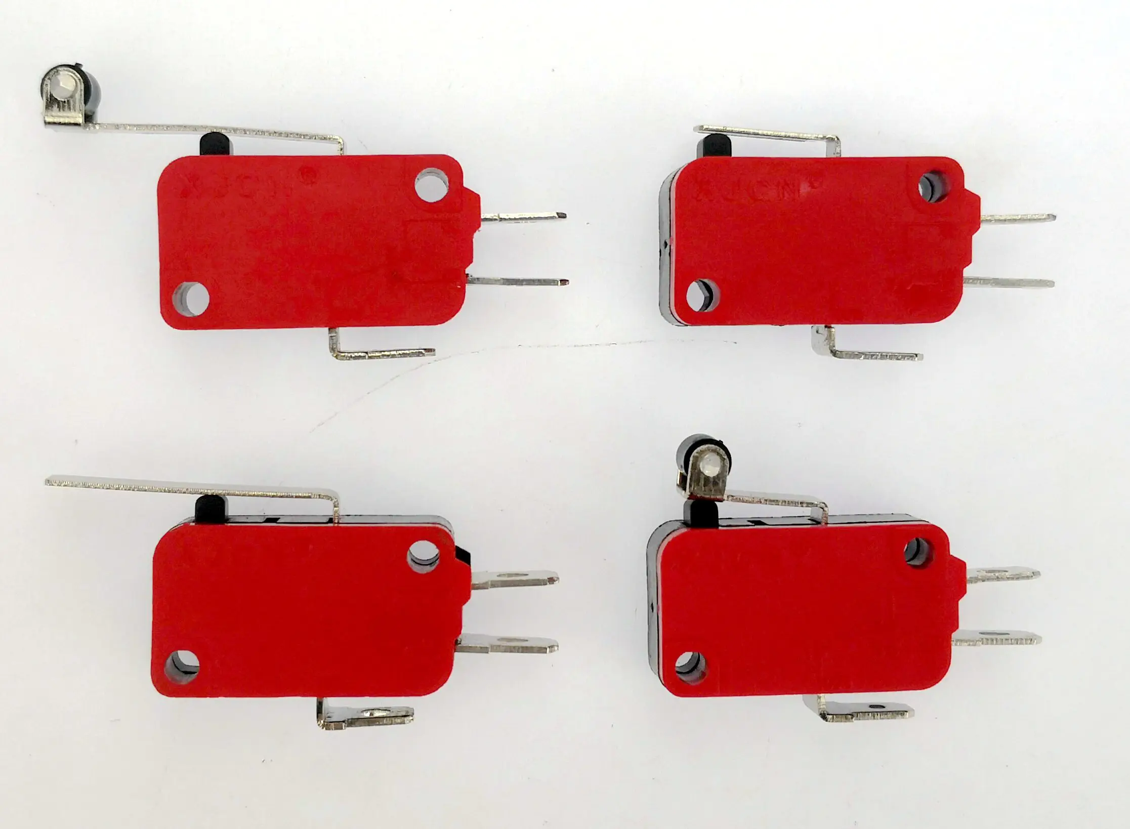 4pcs Micro Limit Switch Long Hinge Roller Lever Arm Snap Action LEVER /ROLLER LIMIT MICRO SWITCH 250VAC 10A
4pcs Micro Limit Switch Long Hinge Roller Lever Arm Snap Action LEVER /ROLLER LIMIT MICRO SWITCH 250VAC 10A