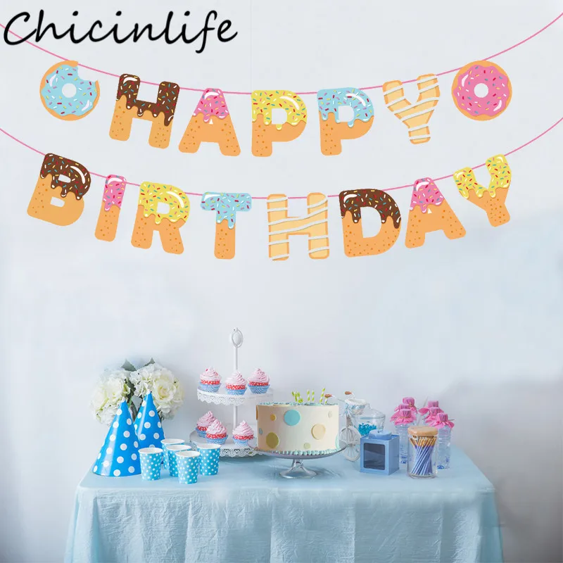 Chicinlife 15Pcs/set Doughnut Happy Birthday Banner Kids Birthday Party Decoration Baby Shower Donut Party 1st Birthday Supplies
Chicinlife 15Pcs/set Doughnut Happy Birthday Banner Kids Birthday Party Decoration Baby Shower Donut Party 1st Birthday Supplies