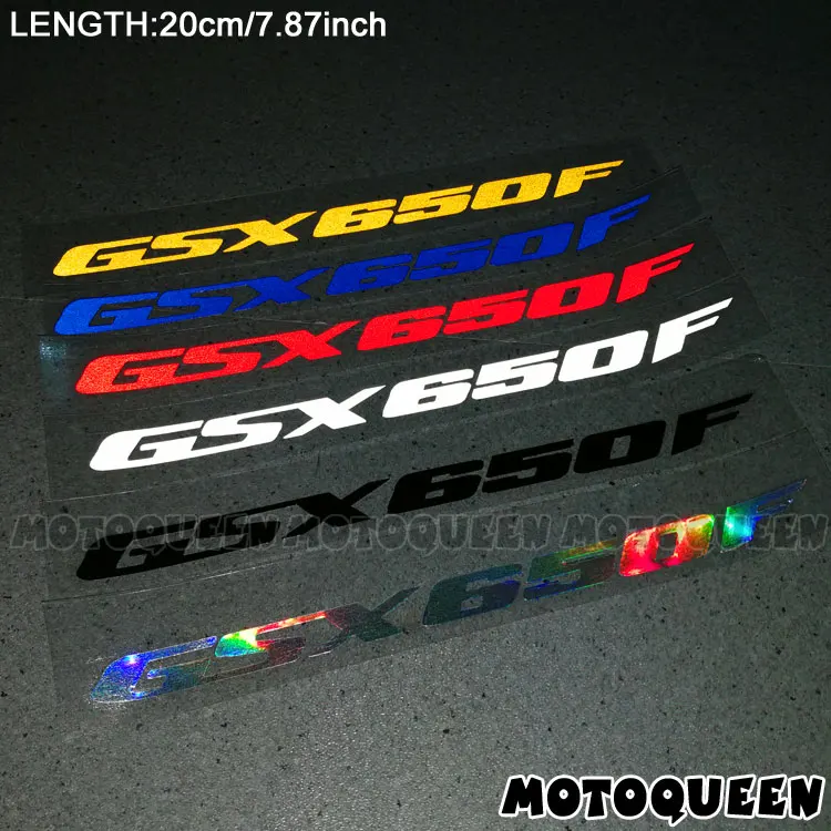 2PCS Reflective Motorcycle Wheels Fairing Helmet Side Tank Pad Decoration Logo Label Stickers Decals For SUZUKI GSX650F GSX 650F
2PCS Reflective Motorcycle Wheels Fairing Helmet Side Tank Pad Decoration Logo Label Stickers Decals For SUZUKI GSX650F GSX 650F