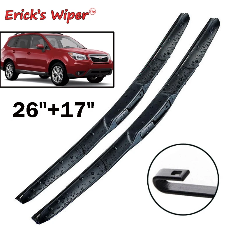 Erick's Wiper Front Hybrid Wiper Blades For Subaru Forester SJ 2012 - 2018 2017 2016 Windshield Windscreen Front Window 26"+17"
Erick's Wiper Front Hybrid Wiper Blades For Subaru Forester SJ 2012 - 2018 2017 2016 Windshield Windscreen Front Window 26"+17"