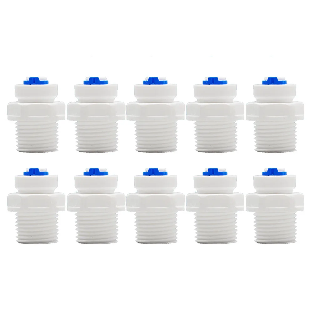 10PC 1/4" OD Tube -1/2" BSP Male Threaded Quick Connector RO Water Straight Male BSP And Pipe Without trouble Of Nut Connector
10PC 1/4" OD Tube -1/2" BSP Male Threaded Quick Connector RO Water Straight Male BSP And Pipe Without trouble Of Nut Connector