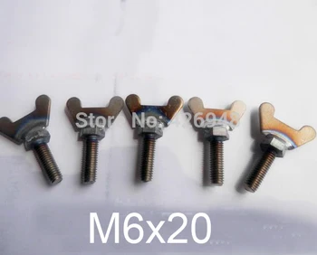 M6 dia. 20mm length M6x20 Ti wing screw,GR2 titanium butterfly bolt,Hand screw,TA2 thumbscrew
M6 dia. 20mm length M6x20 Ti wing screw,GR2 titanium butterfly bolt,Hand screw,TA2 thumbscrew