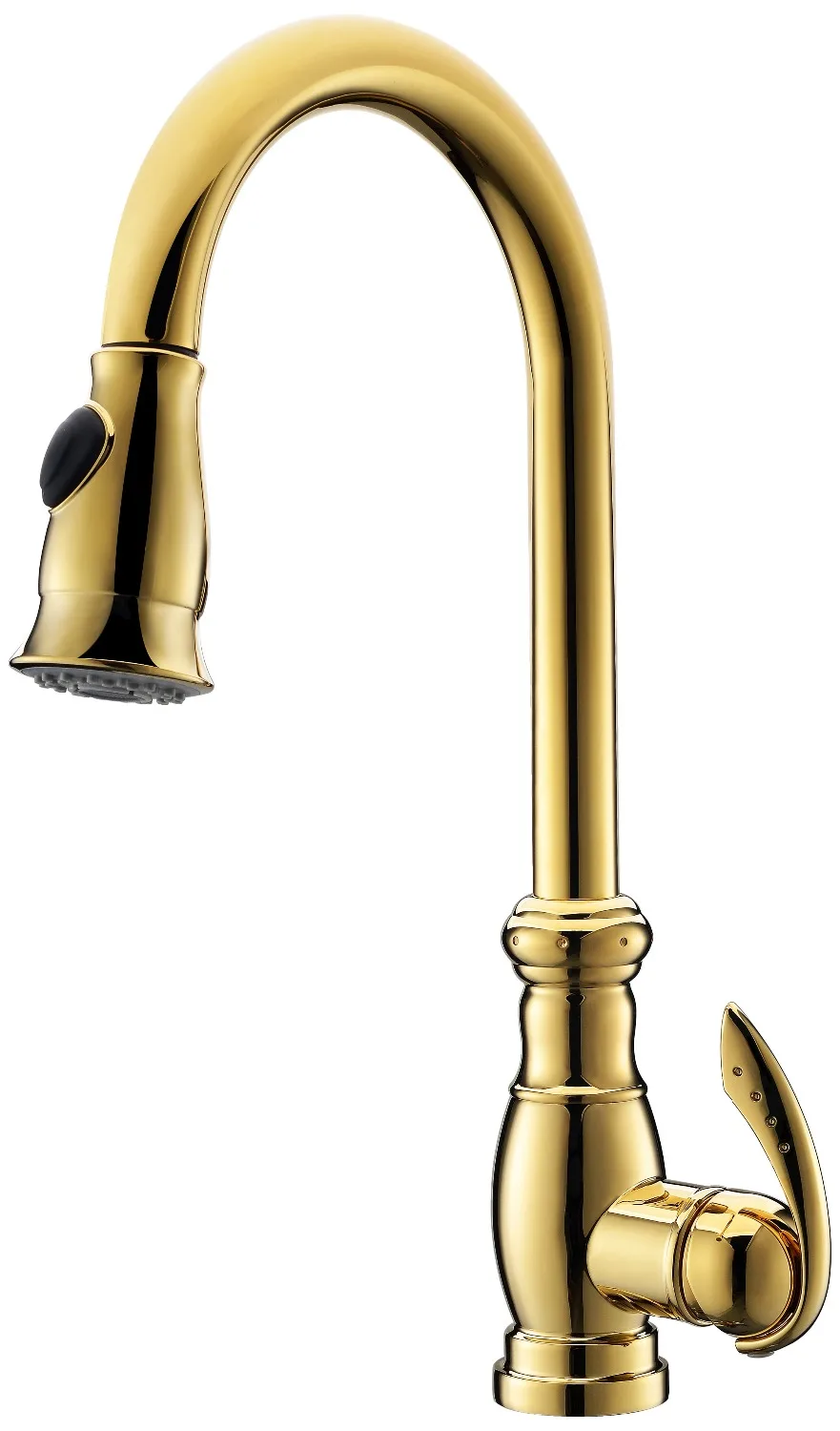 PVD GOLD clour single hole pull out spary kitchen faucet Mixer tap new deck mounted
PVD GOLD clour single hole pull out spary kitchen faucet Mixer tap new deck mounted