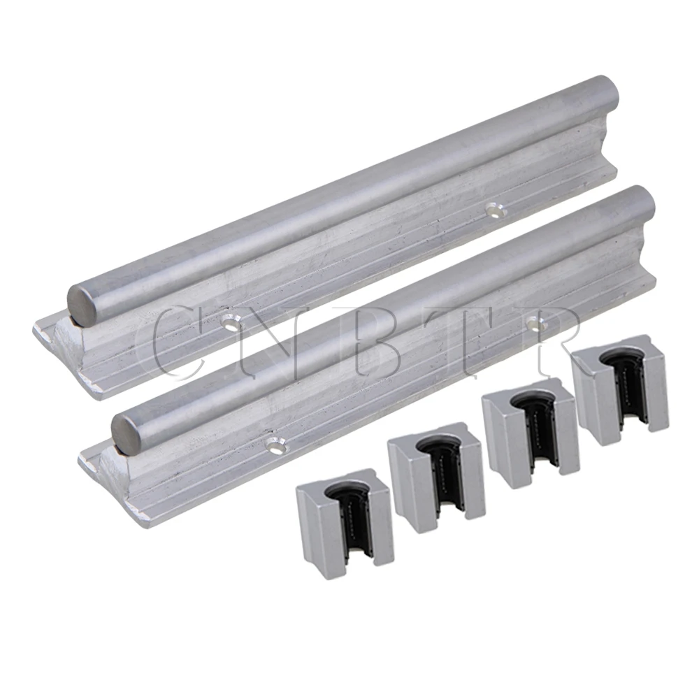 2 set Silver CNBTR12mm Shaft 200mm Linear Bearing Rail w/ Open Linear Motion Block
2 set Silver CNBTR12mm Shaft 200mm Linear Bearing Rail w/ Open Linear Motion Block