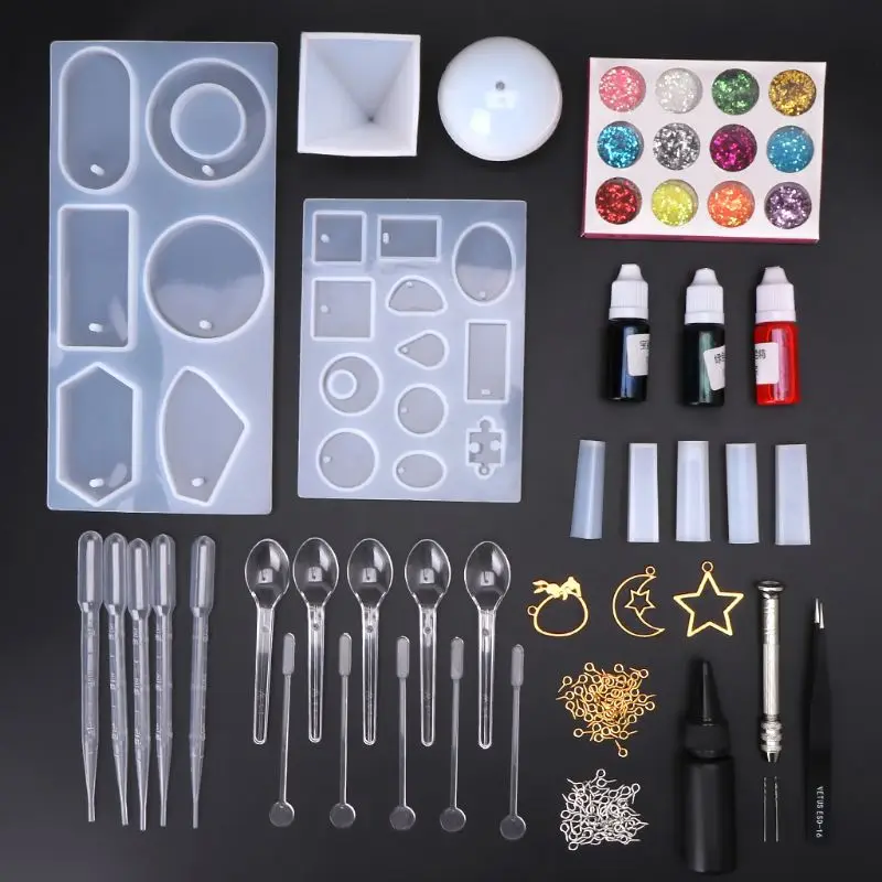 Resin Casting Molds Epoxy Handicraft Kit Silicone Mold Making Jewelry Pendant Necklace Mould Craft DIY Set Handmade
Resin Casting Molds Epoxy Handicraft Kit Silicone Mold Making Jewelry Pendant Necklace Mould Craft DIY Set Handmade