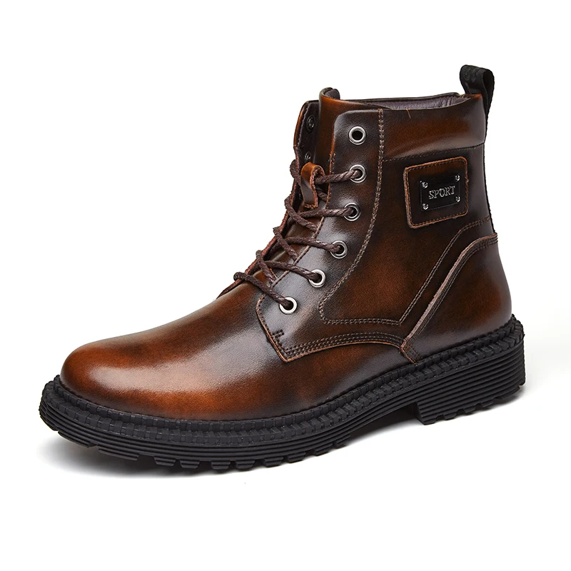 Vintage Fashion Men's Chelsea Boots Autumn Winter Cowhide Leisure Shoes Round Toe Split Leather Ankle Boot Lace-up Work Shoes
Vintage Fashion Men's Chelsea Boots Autumn Winter Cowhide Leisure Shoes Round Toe Split Leather Ankle Boot Lace-up Work Shoes