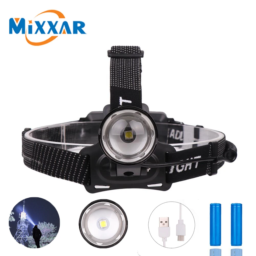 LED Headlamp V6 Lamp Rechargeable Waterproof 3 Modes Work Headlight with Rechargeable Batteries USB Cable for Camping Hiking
LED Headlamp V6 Lamp Rechargeable Waterproof 3 Modes Work Headlight with Rechargeable Batteries USB Cable for Camping Hiking