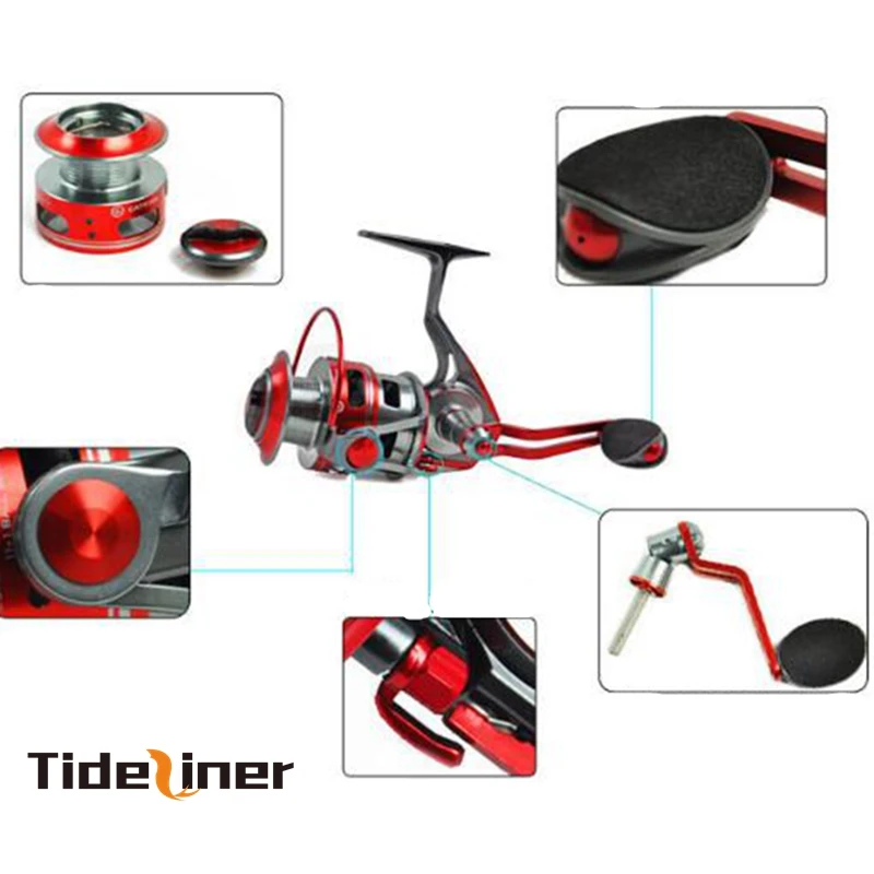 Tideliner full metal Spinning fishing reel Gear Ratio 5.1:1 11+1 bearing Pre-Loading spinning fishing coil wheel Fake Bait 6kg
Tideliner full metal Spinning fishing reel Gear Ratio 5.1:1 11+1 bearing Pre-Loading spinning fishing coil wheel Fake Bait 6kg