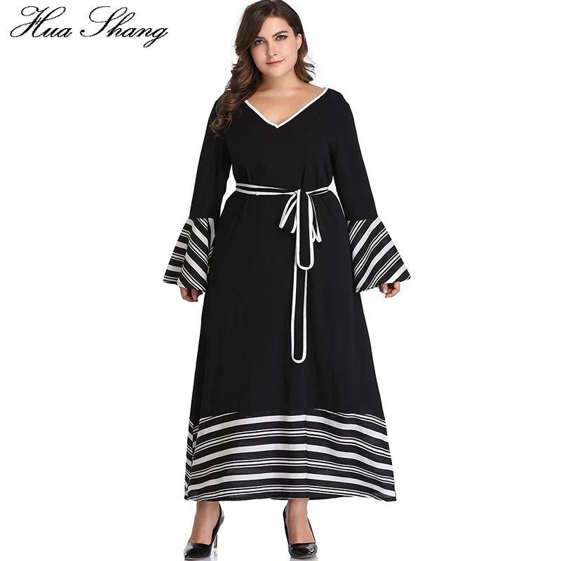 4XL 5XL Plus Size Women Dress Long Sleeve Female V Neck Flare Sleeve Striped Print Maxi Long Dress Summer Ladies Tunic Dresses
4XL 5XL Plus Size Women Dress Long Sleeve Female V Neck Flare Sleeve Striped Print Maxi Long Dress Summer Ladies Tunic Dresses
