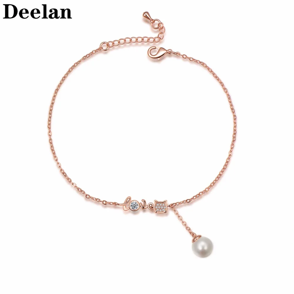 DEELAN Love alphabet Charm Bracelets For Women Girls cute Cat Simulated-pearl Link Chain Party Friend Gifts Jewelry Bracelet
DEELAN Love alphabet Charm Bracelets For Women Girls cute Cat Simulated-pearl Link Chain Party Friend Gifts Jewelry Bracelet