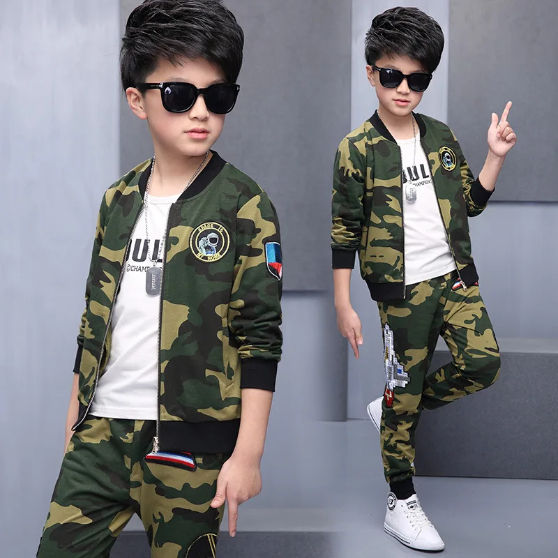 Boy's Camouflage Suit 2017 New Children's Clothes Spring and Autumn Children's Uniform Neutral boys set
Boy's Camouflage Suit 2017 New Children's Clothes Spring and Autumn Children's Uniform Neutral boys set