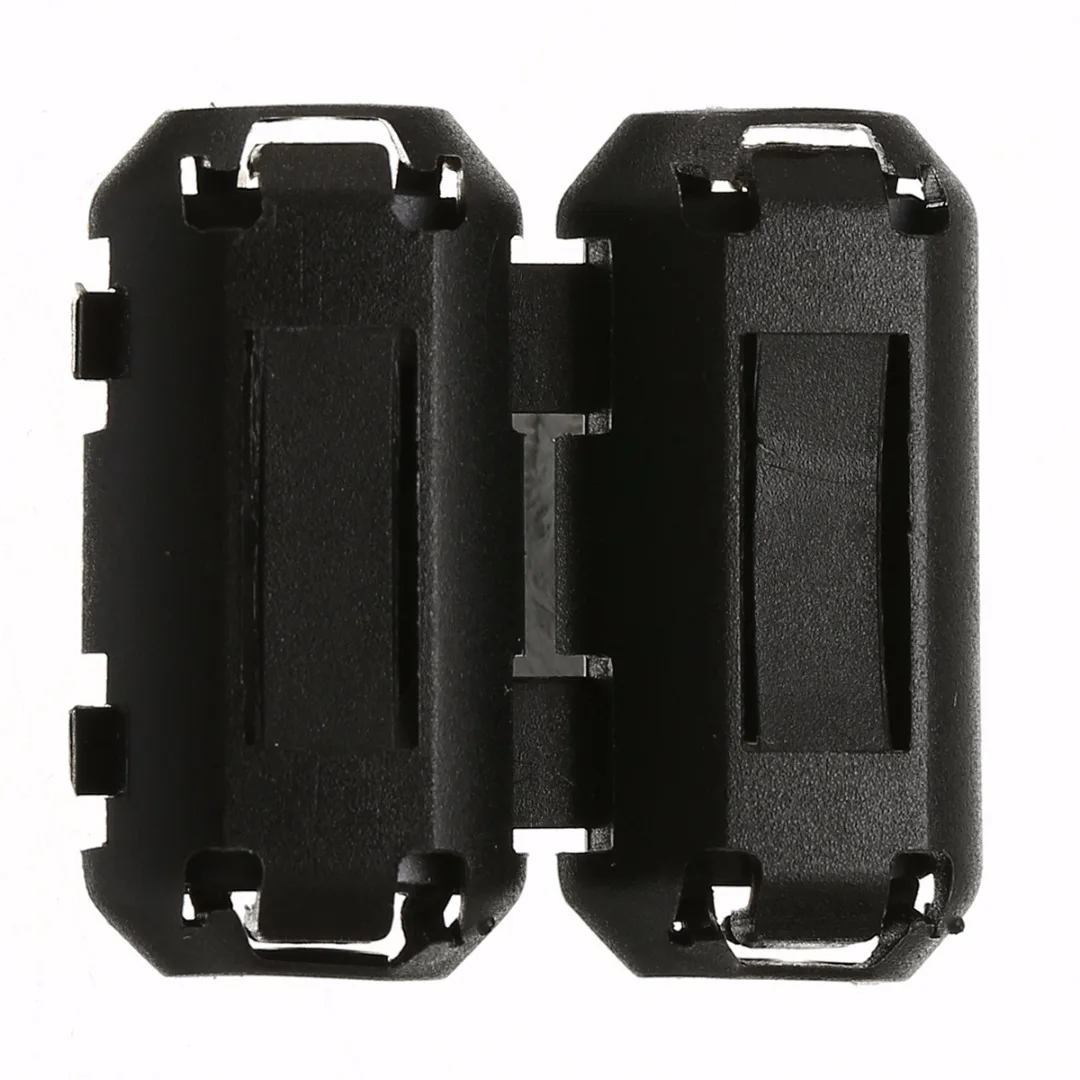 5pcs Black Ferrite Core Cable Filter Nickel-zinc Noise Suppressor EMI RFI Clip Choke Ferrite Filters 3.5mm