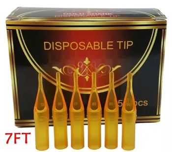 UPTATSUPPLY 7FT 50PCS/lot Flat Disposable Yellow Plastic Tips Steriled Assorted Plastic Tattoo Tubes for Tattoo Supplies
UPTATSUPPLY 7FT 50PCS/lot Flat Disposable Yellow Plastic Tips Steriled Assorted Plastic Tattoo Tubes for Tattoo Supplies