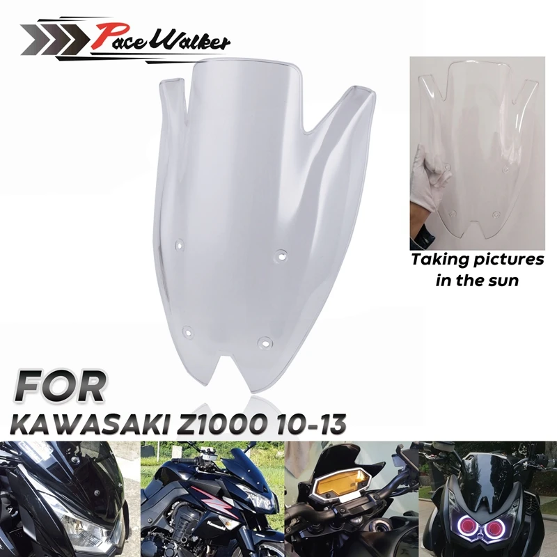 Motorcycle Windscreen Windshield For Kawasaki Z1000 Wind Deflectors Accessories 2010 2011 2012 2013
Motorcycle Windscreen Windshield For Kawasaki Z1000 Wind Deflectors Accessories 2010 2011 2012 2013
