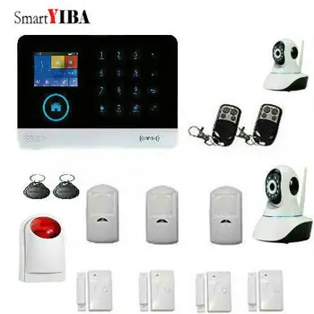 SmartYIBA Touch Keypad WIFI GSM Home Security System Android IOS APP WIFI IP Camera PIR Motion Detector Magnet Door Sensor
SmartYIBA Touch Keypad WIFI GSM Home Security System Android IOS APP WIFI IP Camera PIR Motion Detector Magnet Door Sensor