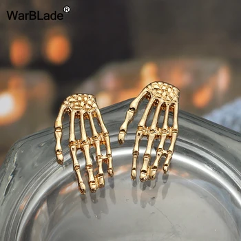 WarBLade 10Pair Gold Skull Bone Skeleton Hand Stud Earrings Vintage Punk Rock Skull Palm Earrings For Men Women Party Jewelry
WarBLade 10Pair Gold Skull Bone Skeleton Hand Stud Earrings Vintage Punk Rock Skull Palm Earrings For Men Women Party Jewelry