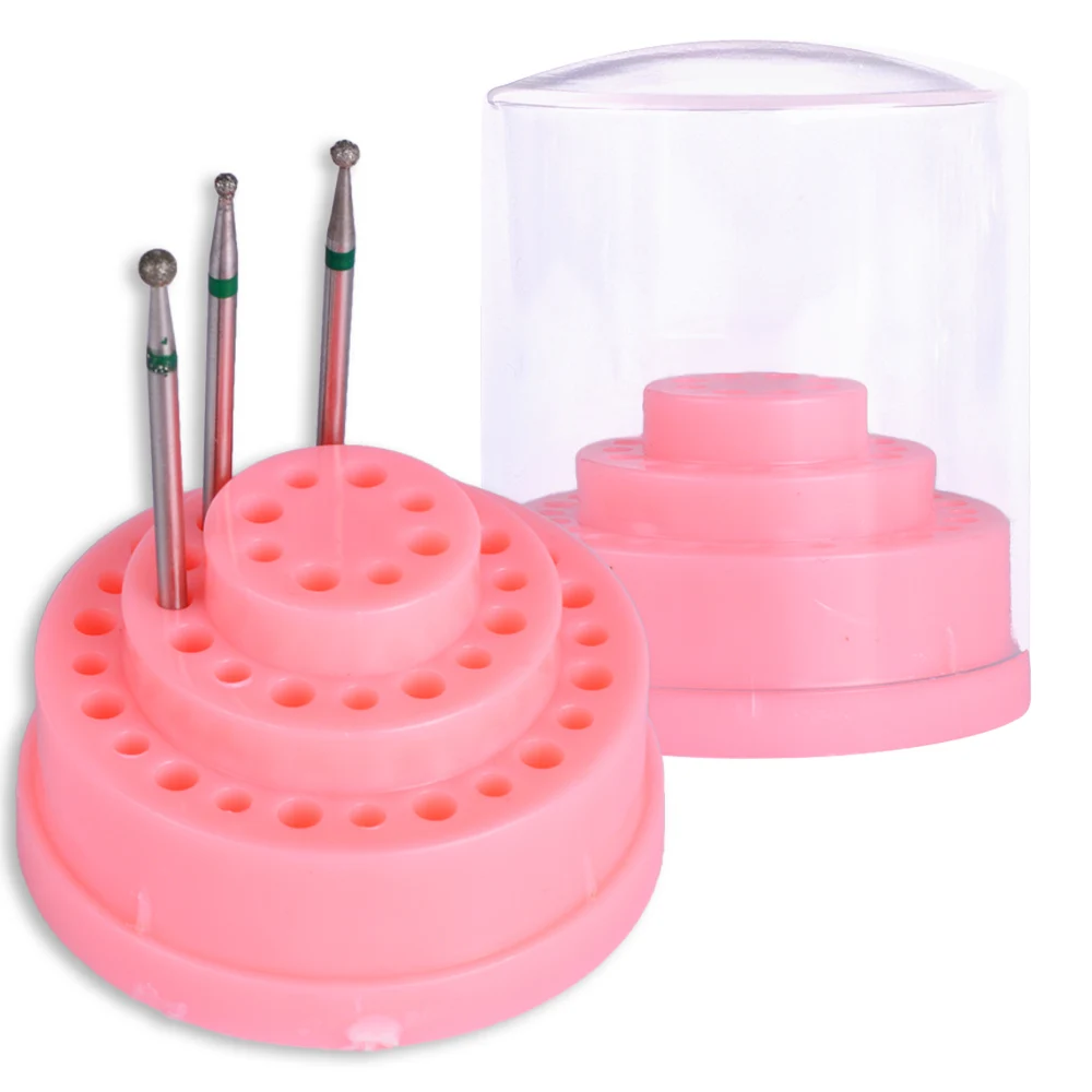 1 Set 48 Holes Nail Drill Bits Container Storage Box Display Holder Stand Pink Acrylic Cover Manicure Organizer Rack Tool JI175
1 Set 48 Holes Nail Drill Bits Container Storage Box Display Holder Stand Pink Acrylic Cover Manicure Organizer Rack Tool JI175