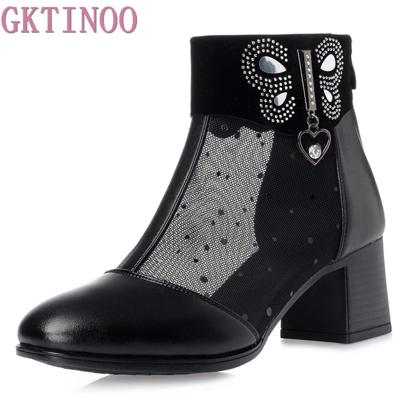 GKTINOO 2018 New Rhinestones Mesh Boots Fashion Sandals Soft Leather Sandals Summer Shoes Large Size 35-43 Sexy Women Shoes
GKTINOO 2018 New Rhinestones Mesh Boots Fashion Sandals Soft Leather Sandals Summer Shoes Large Size 35-43 Sexy Women Shoes