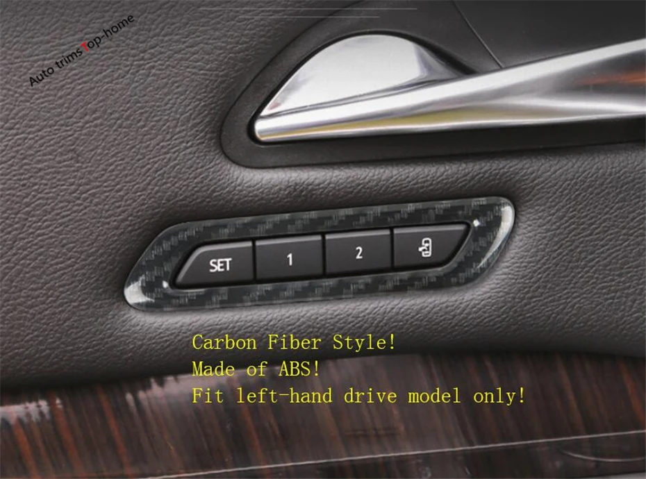Yimaautotrims Seat Memory Adjustment Switch Button Frame Cover Kit Carbon Fiber ABS Fit For Cadillac XT4 2019 Interior Mouldings
Yimaautotrims Seat Memory Adjustment Switch Button Frame Cover Kit Carbon Fiber ABS Fit For Cadillac XT4 2019 Interior Mouldings