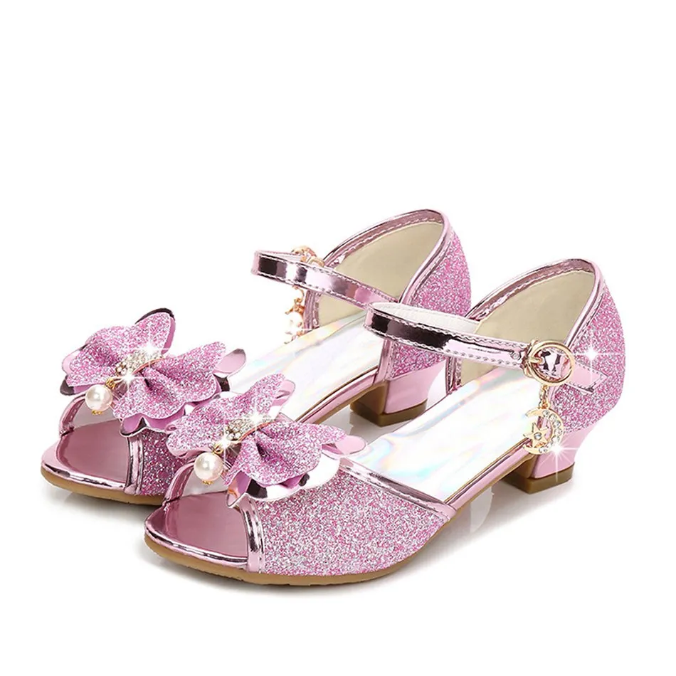 2022 Autumn Girls Princess Leather Shoes For Children Dress Shoes