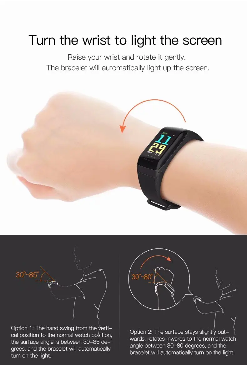 SFPW-1 Fitness Smart Pedometer Health Monitor Pulsometer BP Bluetooth Bracelet Watch Sadoun.com