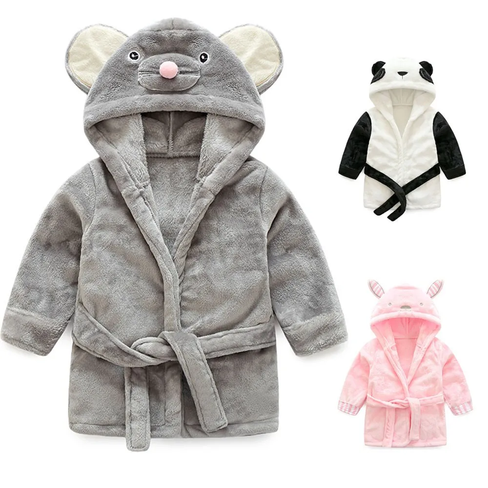 Cartoon Kids Robes Flannel Child Boys Girls Robes Lovely Animals Hooded Bath Robes Towel Pajamas baby Bathrobe Child Clothing
Cartoon Kids Robes Flannel Child Boys Girls Robes Lovely Animals Hooded Bath Robes Towel Pajamas baby Bathrobe Child Clothing