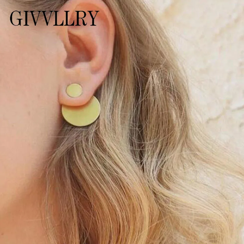 GIVVLLRY Minimalist Round Stud Earrings for Women Elegant Simple Geometric Metal Style Gold Silver Color Elegant Round Earrings
GIVVLLRY Minimalist Round Stud Earrings for Women Elegant Simple Geometric Metal Style Gold Silver Color Elegant Round Earrings