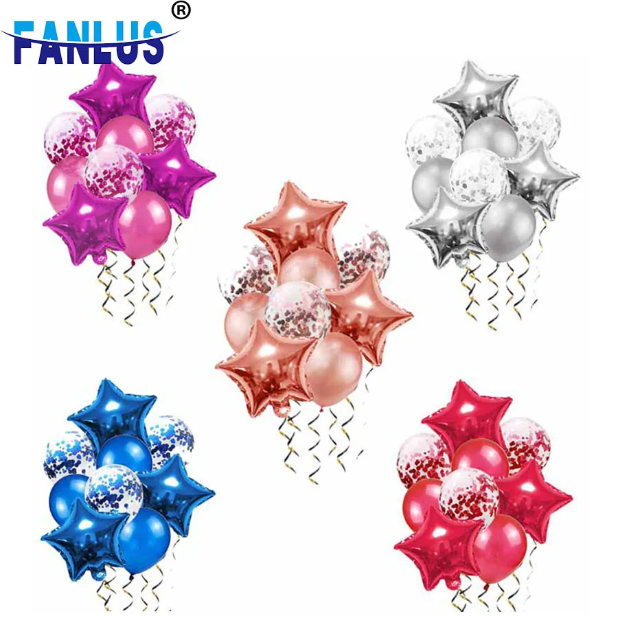 9pcs/Set Aluminum Film Star Balloons Wedding Birthday Party Decorations Adult Kids Unicorn Party Supplies Confetti Latex Balloon
9pcs/Set Aluminum Film Star Balloons Wedding Birthday Party Decorations Adult Kids Unicorn Party Supplies Confetti Latex Balloon
