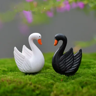 2 Pieces Swan Black White Cygnus Lake Model Small Statue Figurine Micro Crafts Ornament Miniatures DIY Home Garden Decor
2 Pieces Swan Black White Cygnus Lake Model Small Statue Figurine Micro Crafts Ornament Miniatures DIY Home Garden Decor