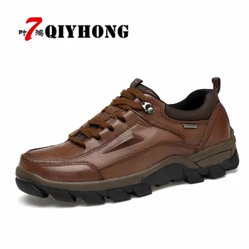 QIYHONG Brand Winter Warm Genuine Leather Men's Snow Boots Fashion Ankle Boots Plush Furry Hiking Shoe Casual Skid Resistance
QIYHONG Brand Winter Warm Genuine Leather Men's Snow Boots Fashion Ankle Boots Plush Furry Hiking Shoe Casual Skid Resistance