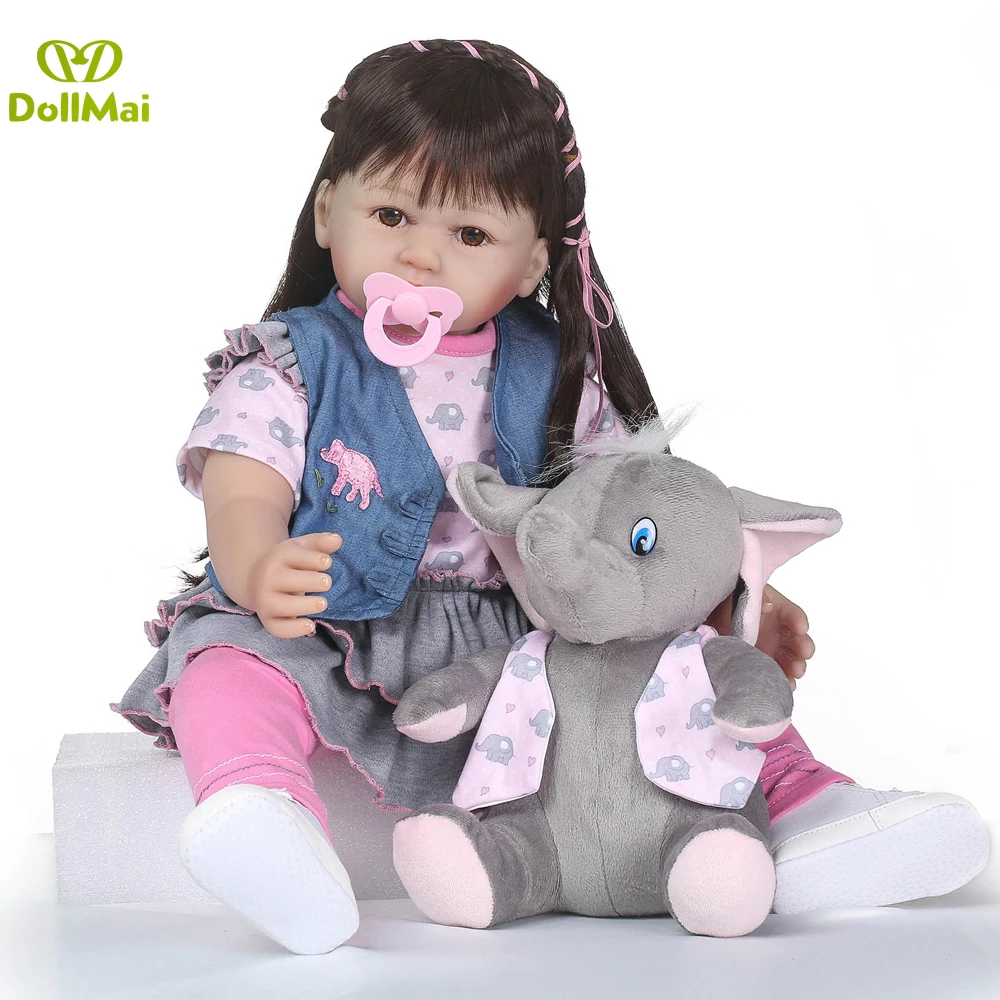 23"58cm realistic vinyl silicone reborn babies dolls toy toddler long hair jeans girl baby princess doll birthday play house toy
23"58cm realistic vinyl silicone reborn babies dolls toy toddler long hair jeans girl baby princess doll birthday play house toy