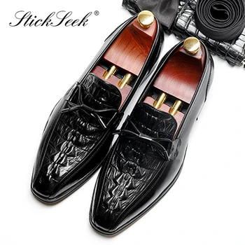 Luxury Genuine Leather Formal Men's Alligator Pattern Banquet Shoes Square Toe Slip on Comfortable Casual Loafers For Male SG157
Luxury Genuine Leather Formal Men's Alligator Pattern Banquet Shoes Square Toe Slip on Comfortable Casual Loafers For Male SG157