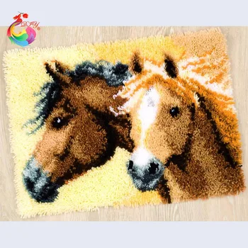 Needlework Cross-stitch carpet diy embroidery Cartoon Horse Latch hook rug kits Carpet embroidery sets embroidery stitch thread
Needlework Cross-stitch carpet diy embroidery Cartoon Horse Latch hook rug kits Carpet embroidery sets embroidery stitch thread