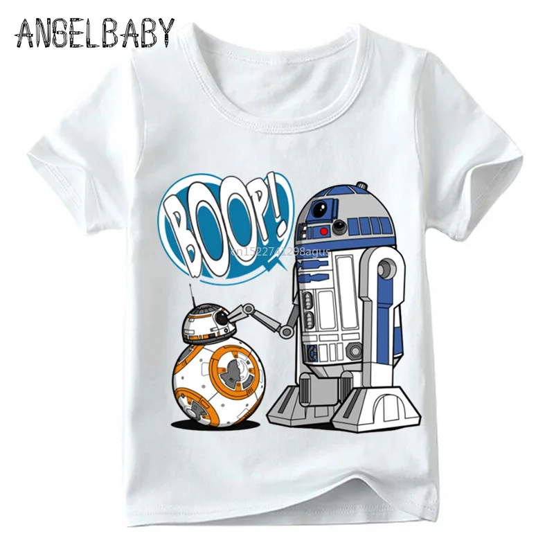 Baby Boys/Girls Star Wars Robot R2-D2 with BB-8 Funny T shirt Summer Kids Short Sleeve Tops Children Casual Clothes,ooo5193
Baby Boys/Girls Star Wars Robot R2-D2 with BB-8 Funny T shirt Summer Kids Short Sleeve Tops Children Casual Clothes,ooo5193