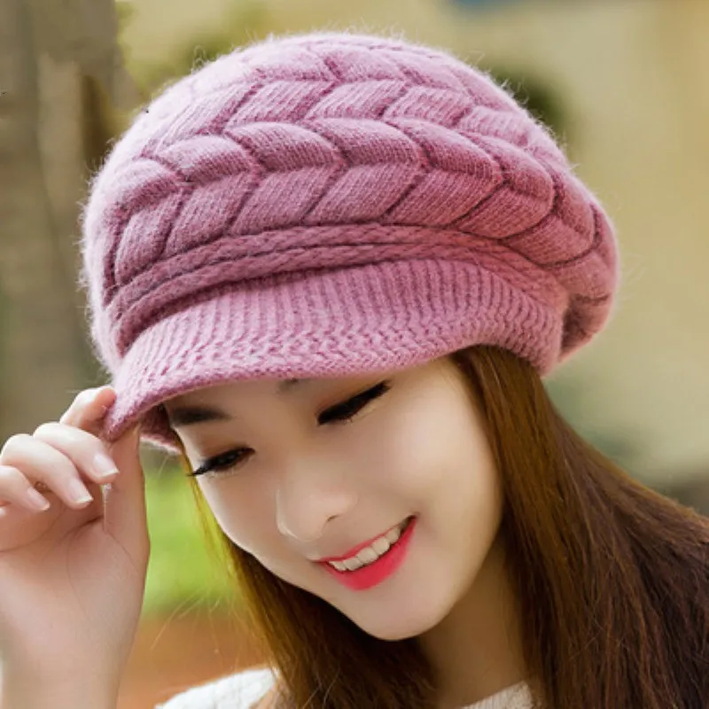 elegant winter warm Beanies hat faux rabbit fur Knitted Hats for women girls ski brim caps hats Fleece Inside Skullies Bonnet
elegant winter warm Beanies hat faux rabbit fur Knitted Hats for women girls ski brim caps hats Fleece Inside Skullies Bonnet