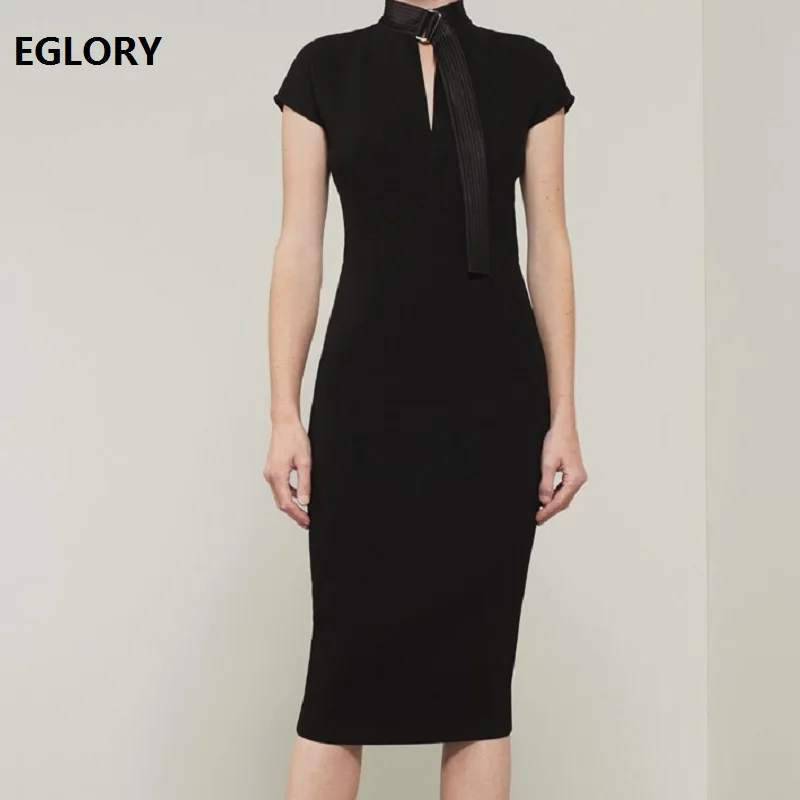 Top Quality New Office Dress 2019 Spring Summer Party Cocktail Ladies Dresses Stand Neck Back Zipper Bodycon Sheath Dress Pencil
Top Quality New Office Dress 2019 Spring Summer Party Cocktail Ladies Dresses Stand Neck Back Zipper Bodycon Sheath Dress Pencil