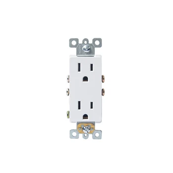 US Standard Wall Electrical Outlet 15A 125V double socket wall socket