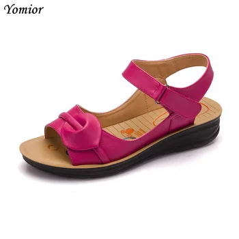 Yomior 2018 Genuine Leather Women Sandals Hot Sale Fashion Summer Sweet Women Mother Flats Heel Sandals Ladies Shoes Big Size
Yomior 2018 Genuine Leather Women Sandals Hot Sale Fashion Summer Sweet Women Mother Flats Heel Sandals Ladies Shoes Big Size