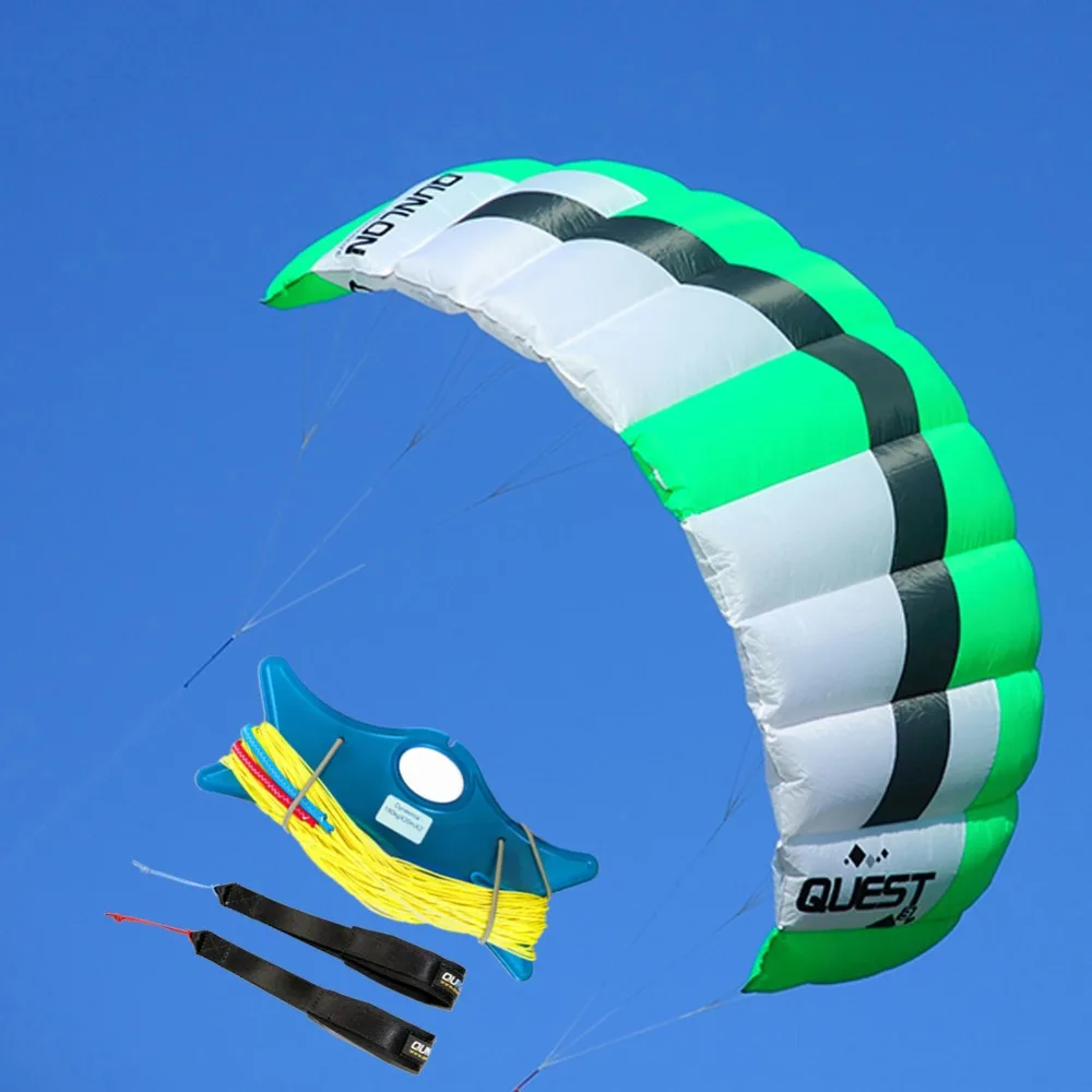 2sqm Easy Flying Power Kite Parafoil Stunt Dual Line Traction For Kitesurfing Trainer With Wrist Strap | Игрушки и хобби
