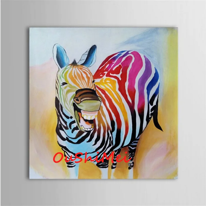 Hand Painted Modern Colours Zebra Picture Funny Animals Oil Painting On Canvas Wall Art For Living Room Decor Unique Gift
Hand Painted Modern Colours Zebra Picture Funny Animals Oil Painting On Canvas Wall Art For Living Room Decor Unique Gift