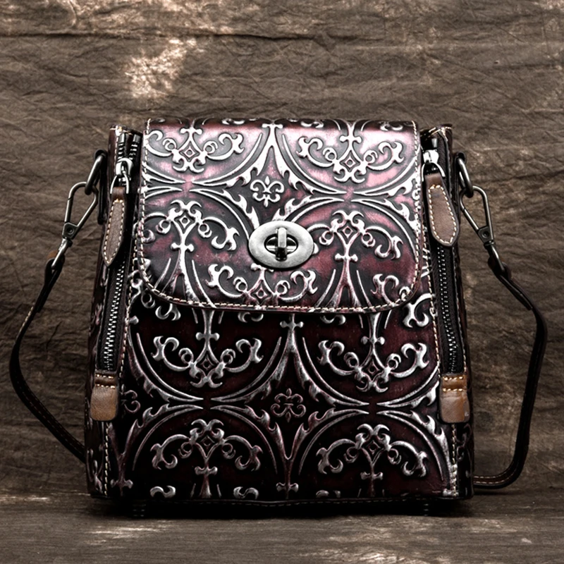 Genuine Leather Women Bag Small Embossed Purse Leisure Brush Color Flap Female Retro Cross Body Single Shoulder Messenger Bags
Genuine Leather Women Bag Small Embossed Purse Leisure Brush Color Flap Female Retro Cross Body Single Shoulder Messenger Bags